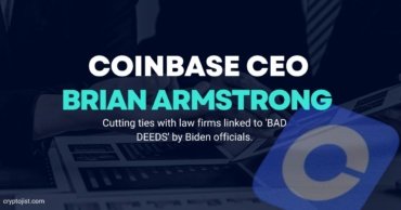 Coinbase CEO Brian Armstrong that the exchange will cut ties with law firms connected to officials involved in “bad deeds” under the Biden administration