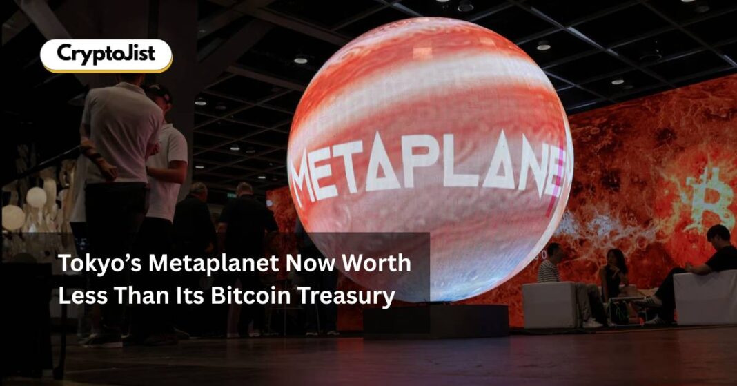Tokyo’s Metaplanet Now Worth Less Than Its Bitcoin Treasury