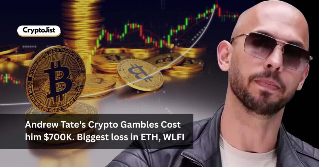 Andrew Tate Crypto Gambles ETH WLFI Lead to $700K Losses
