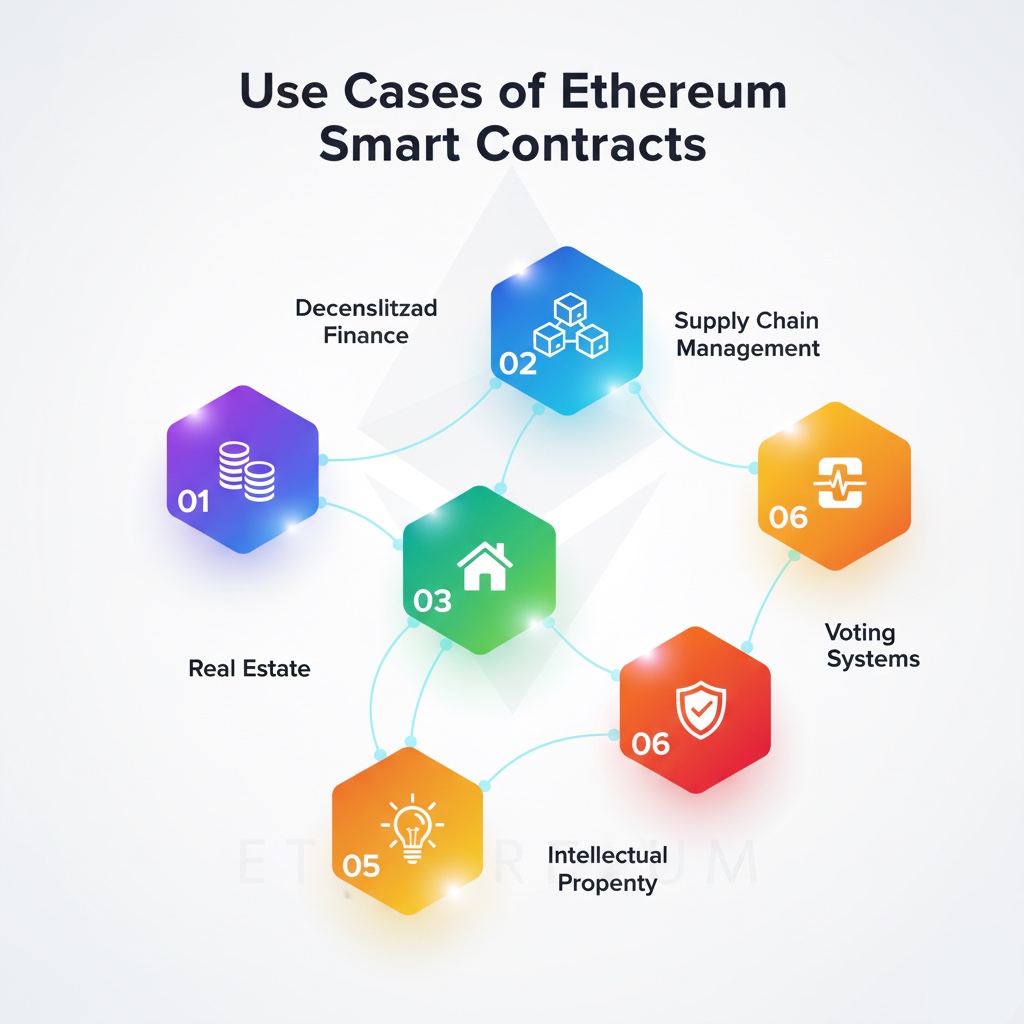 image depicting use cases of smart contracts