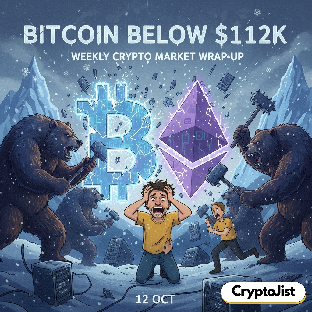 Bitcoin Below $112K: Weekly Crypto Market Wrap-Up 12 Oct