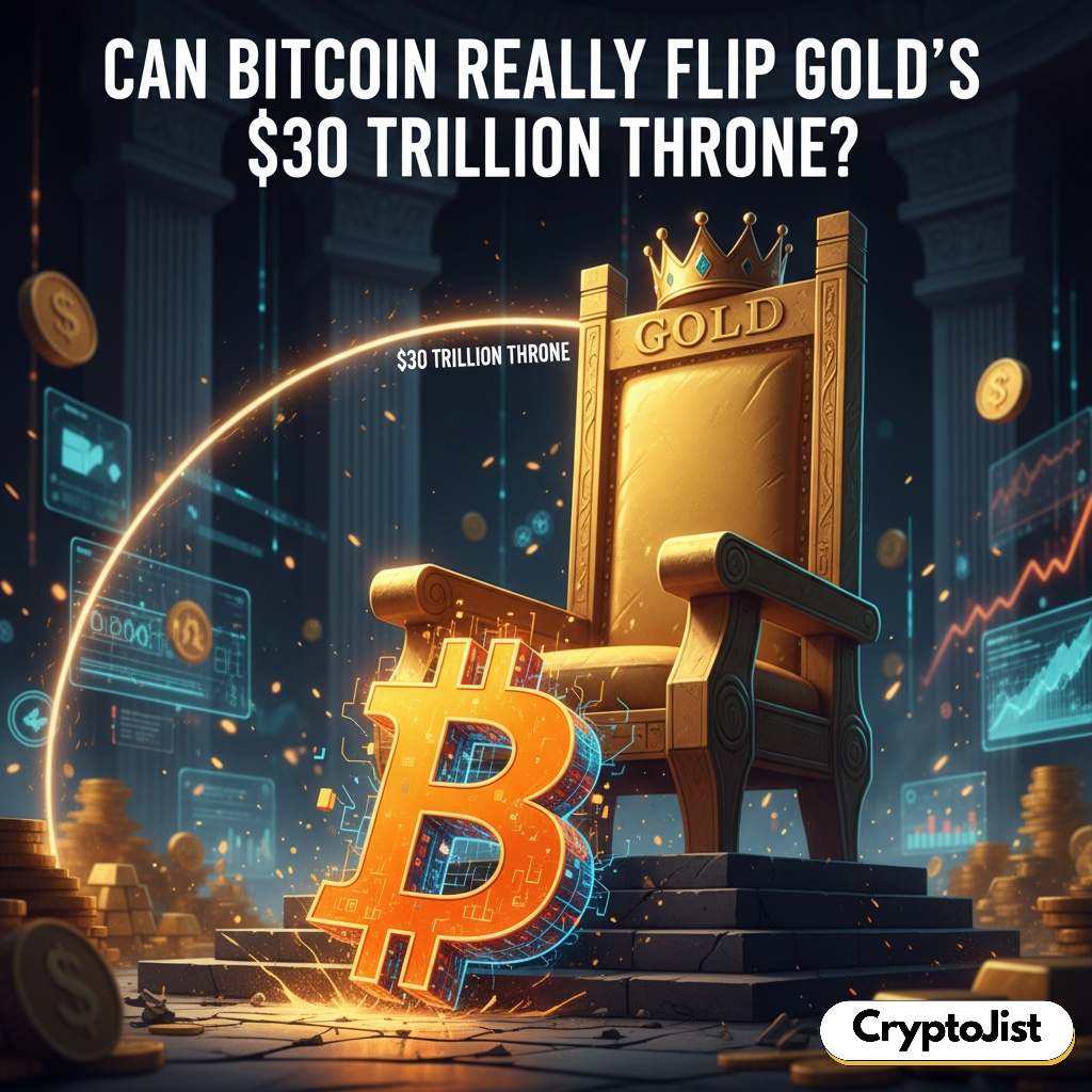 Can Bitcoin Really Flip Gold’s $30 Trillion Throne?
