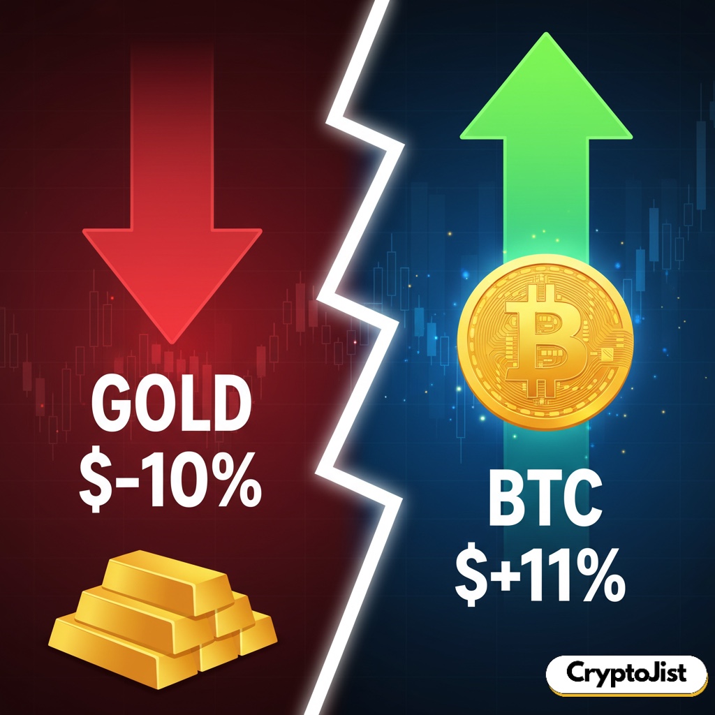 Gold Below $4000 After Falling 10%: What Does It Mean For Crypto?