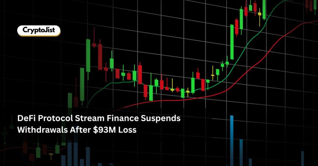 Stream Finance Suspends Withdrawals After $93M Loss