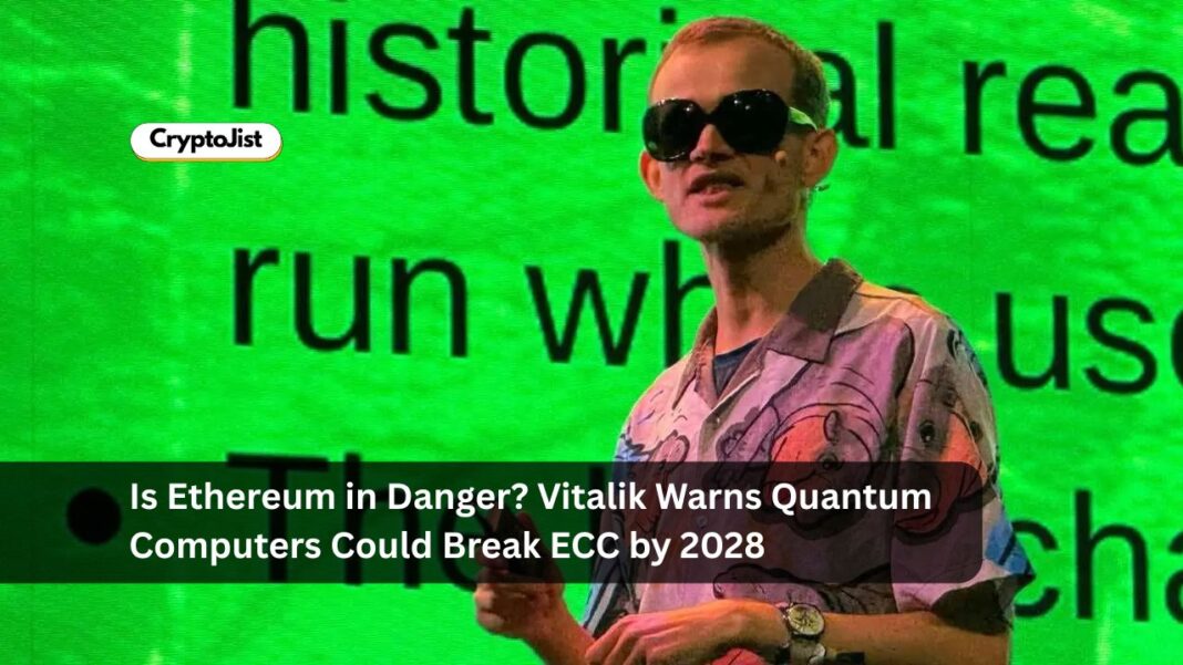 Is Ethereum in Danger? Vitalik Warns Quantum Computers Could Break ECC by 2028