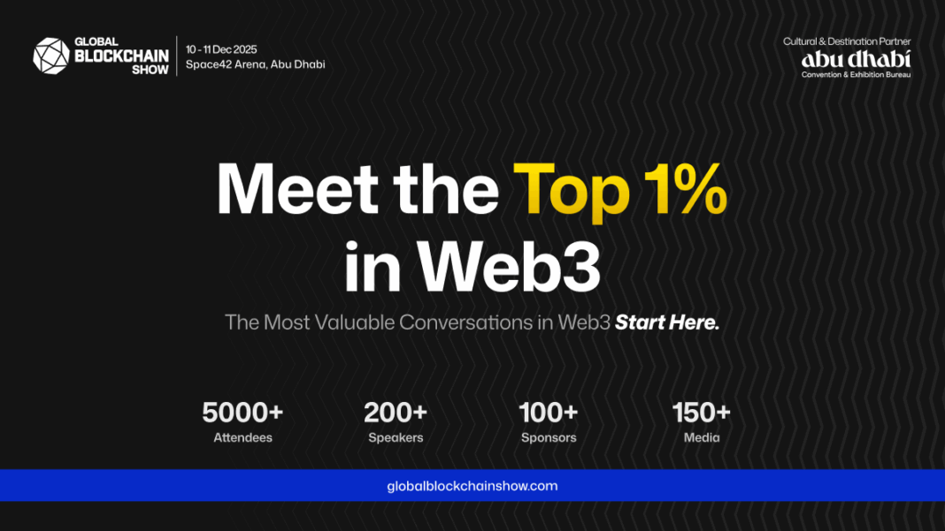 Block your dates for The Global Blockchain Show 2025 hosted by VAP Group in Abu Dhabi