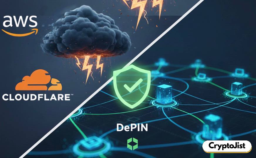 Can DePINs & Blockchain Solve Cloudflare/AWS-style Massive Outages? Explained 2025