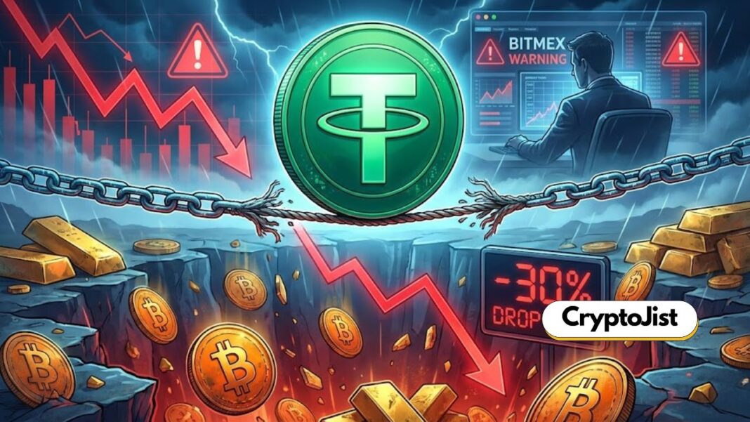 Is Tether Too Risky? BitMEX Founder Warns Bitcoin Drop Could Make USDT Insolvent