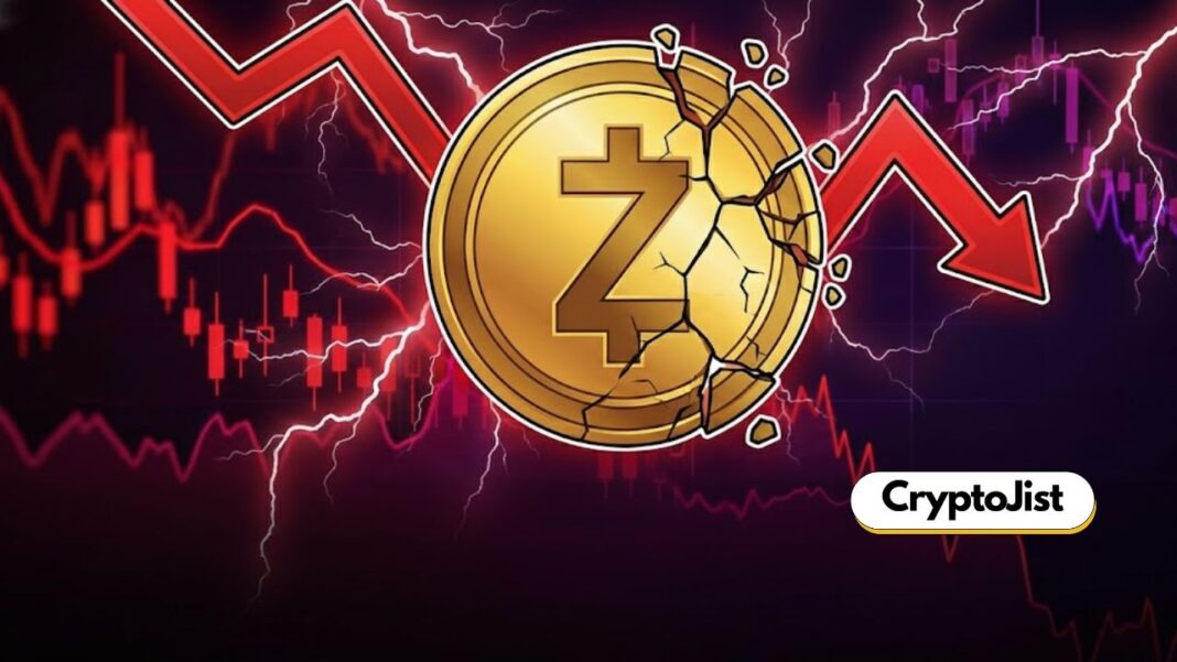 Zcash Fell 20% Overnight: Is This the Start of a Wider Collapse?