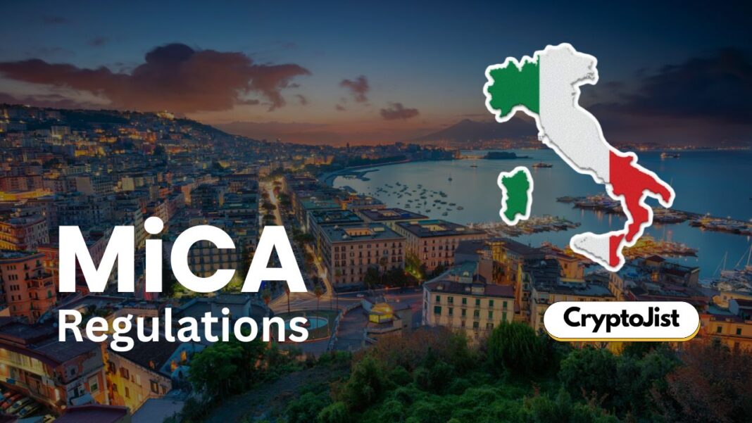 MiCA regulations: Italy Tightens Regulations for Crypto Platforms
