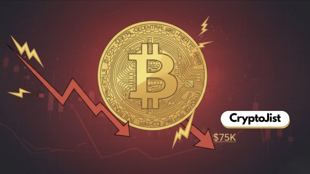 Bitcoin crash $75K