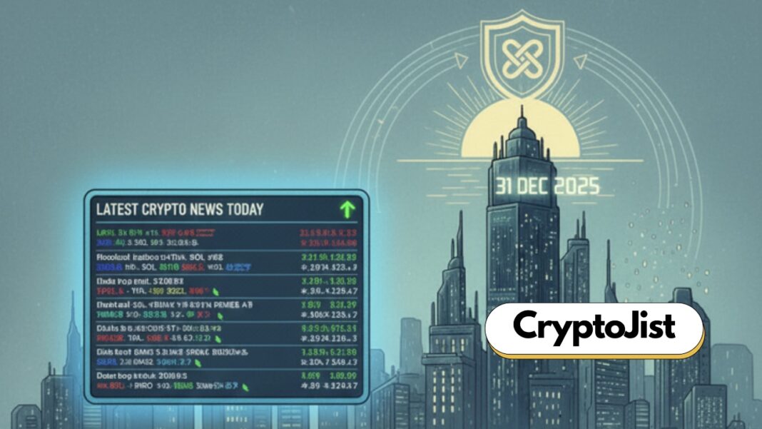 Latest Crypto News Today: 31 December 2025