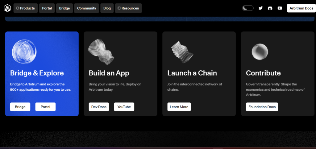 One of the modular blockchains : Arbitrum