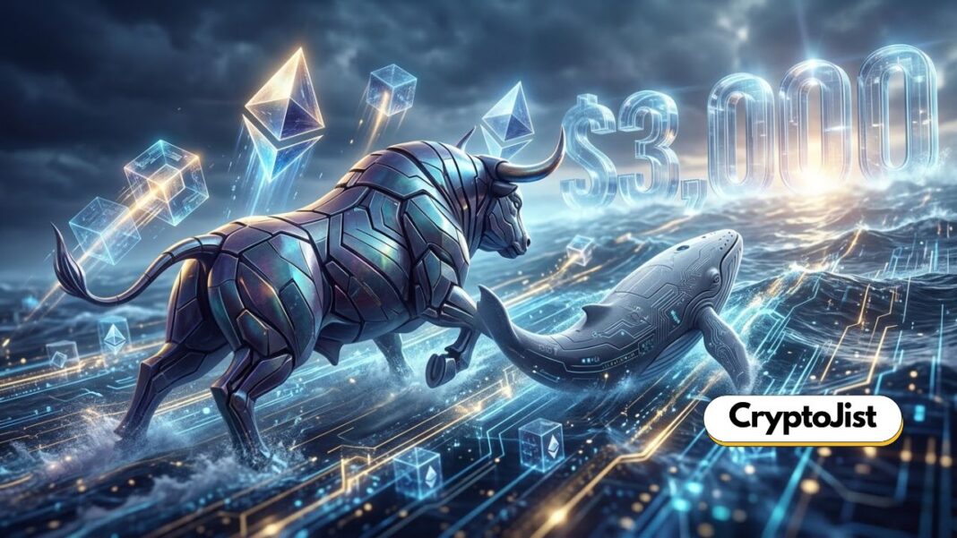 Whale Buys $152M Ethereum, Sparking ETH Target to $3,000