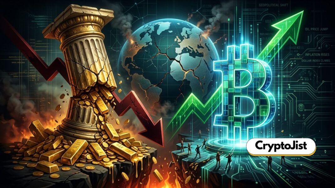 Why is Gold falling while Bitcoin Rising?
