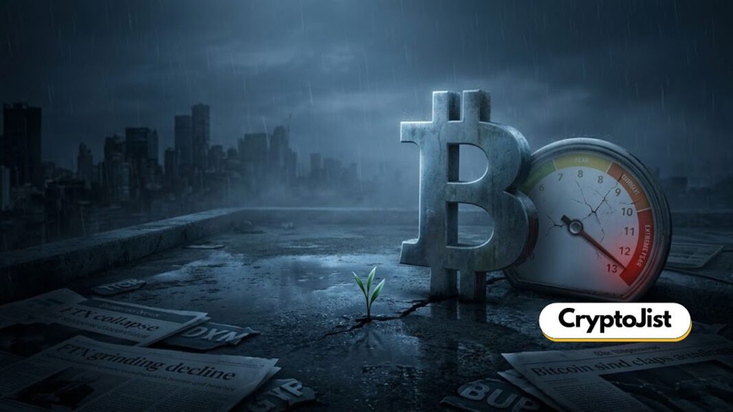 Is Bitcoin Bottom Near? Crypto Fear & Greed Index Indicates Extreme Fear